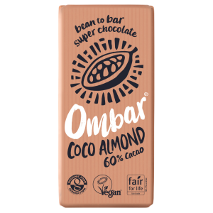 Ωμή Σοκολάτα με Κρέμα Καρύδας & Αμύγδαλα 70gr Ombar