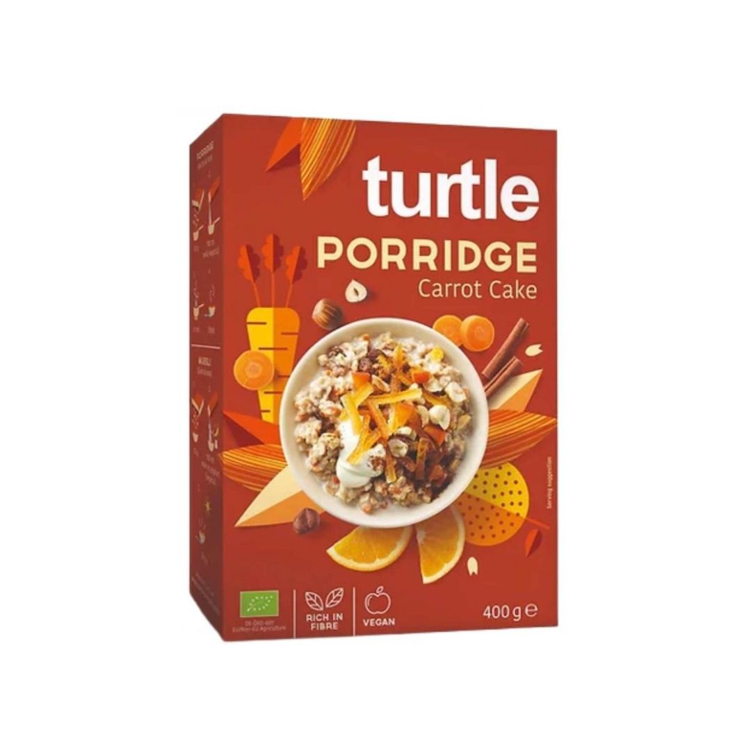 TURTLE PORRIDGE CARROT CAKE PORRIDGE ΚΕΙΚ ΚΑΡΟΤΟΥ ΧΩΡΙΣ ΖΑΧΑΡΗ ΒΙΟΛΟΓΙΚΟ VEGAN TURTLE